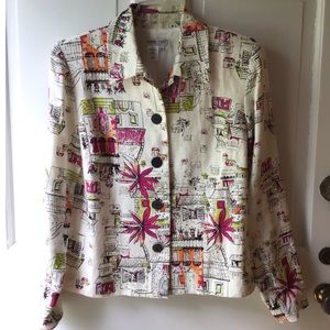 Coldwater Creek 100% Linen Jacket (sz Small)